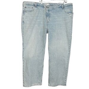 Abercrombie & Fitch 90s Relaxed High Rise Jeans Light Wash Size 37/24S SHORT NWT